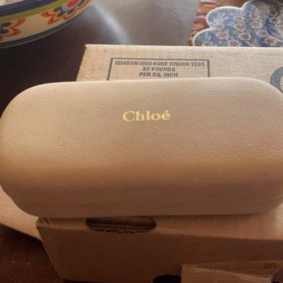 Chloe Willow 55 mm Cat Eye Sunglasses Black with purple lenses - Picture 6 of 10